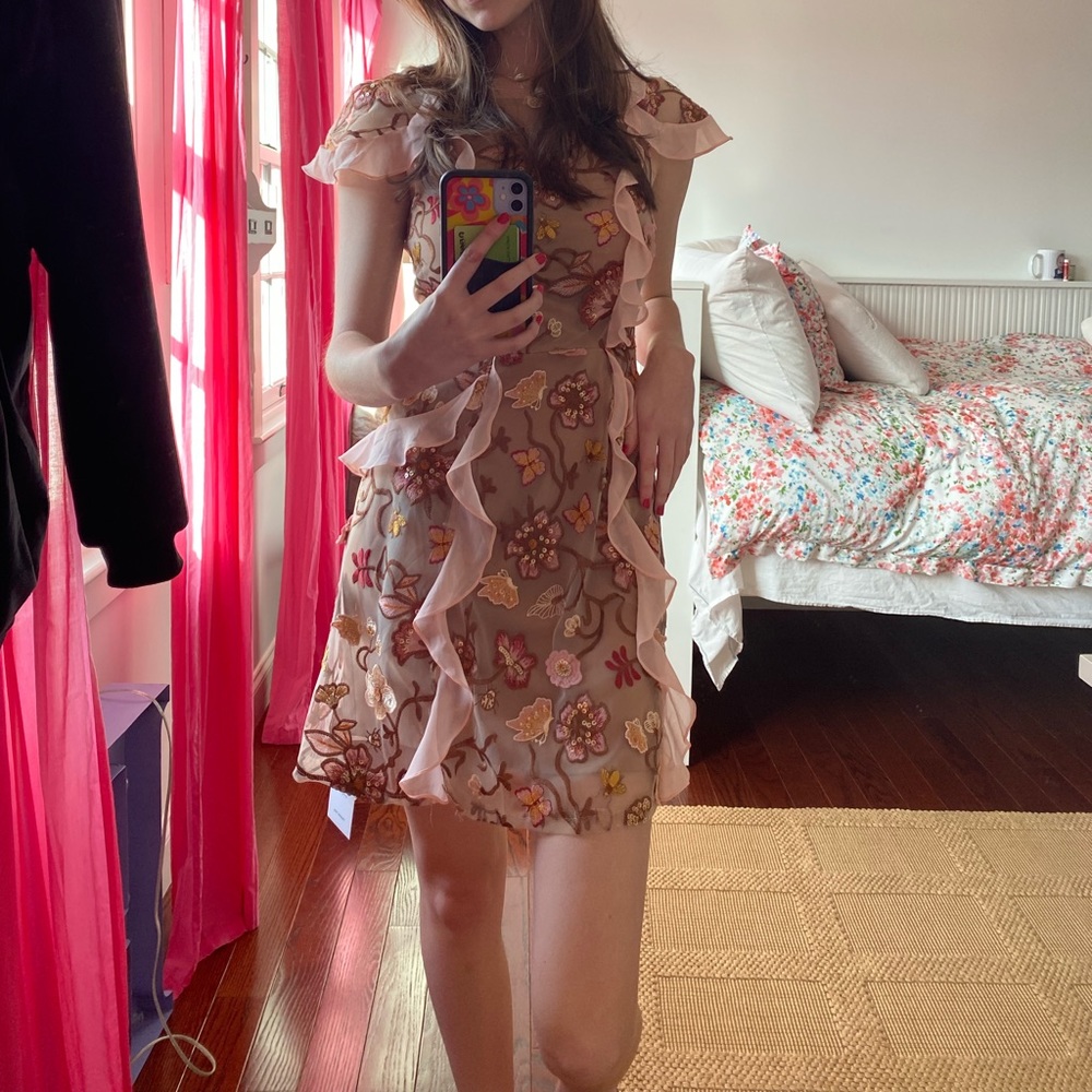 For love and lemons botanical mini dress